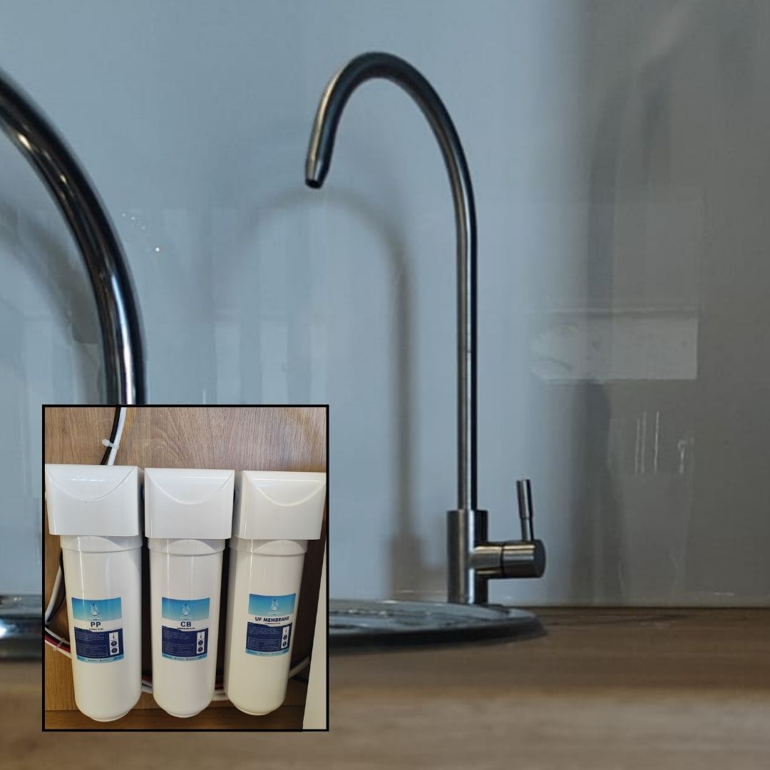 Σύστημα Φιλτραρίσματος Deluxe Σύνθετο 3 σε 1 PP+CB+UF Κάτω Πάγκου (turn-key) – Waterstar - WST-660A - Image 2