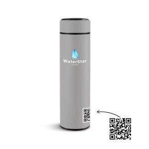 Smart Θερμός Νερού από Ανοξείδωτο Ατσάλι με Led Δείκτη Θερμοκρασίας  - Waterstar - WST-500A - ασημί