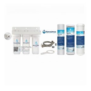 Φίλτρο Τριπλό Κάτω Πάγκου με σπιράλ WaterStar Simple Series
