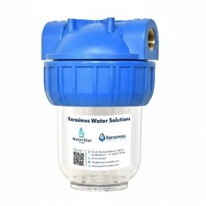 Μονή φιλτροθήκη strong κεντρικής παροχής 5″ – 1/2″ WaterStar Simple Series