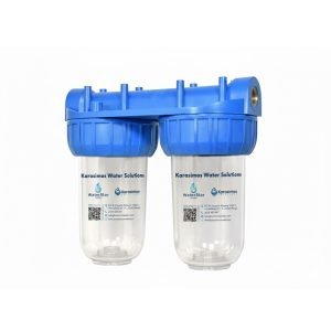 Διπλή φιλτροθήκη strong κεντρικής παροχής 7″-1/2″ WaterStar Simple Series